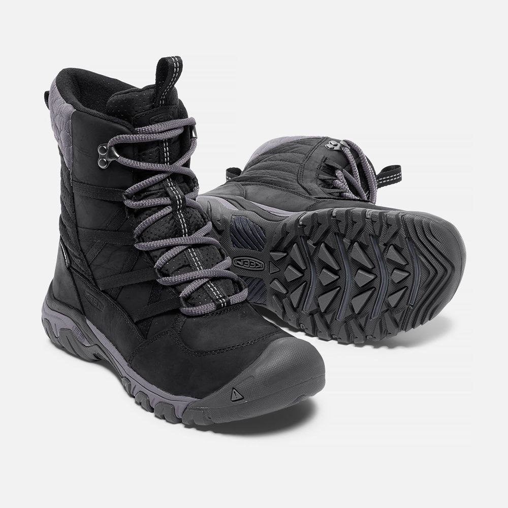 Keen Kar Botu Kadın Siyah - Hoodoo Iii Lace Up - Türkiye QVAD10854